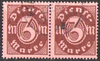2x 67 Dienstmarke Wertziffer 3 M Deutsches Reich