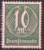 68 Dienstmarke Wertziffer 10 M Deutsches Reich