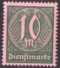 71 Dienstmarke Wertziffer 10 M Deutsches Reich