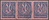 3x 72 Dienstmarke Wertziffer 20 M Deutsches Reich