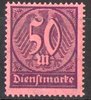 73 Dienstmarke Wertziffer 50 M Deutsches Reich