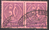2x 73 Dienstmarke Wertziffer 50 M Deutsches Reich