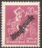 75 Dienstmarke Arbeiter 20 M Deutsches Reich