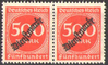 2x 81 Ziffern im Kreis Dienstmarke 500 M Deutsches Reich