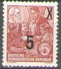 436 m Fünfjahresplan III 5 auf 8 Pf  Briefmarke DDR