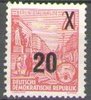 439 I g Fünfjahresplan III  20 auf 24 Pf  Briefmarke DDR