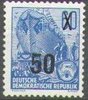 441 I g Fünfjahresplan III  50 auf 60 Pf  Briefmarke DDR