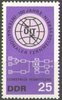 1114 Internationale Fernmeldeunion ITU 25 Pf DDR Briefmarke