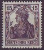 101 a Germania 15 Pf Deutsches Reich Briefmarke