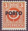 189 Posthorn Portomarke 3 Gr Republik Österreich