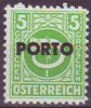 190 Posthorn Portomarke 5 Gr Republik Österreich