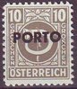 193 Posthorn Portomarke 10 Gr Republik Österreich