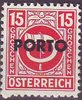 195 Posthorn Portomarke 15 Gr Republik Österreich