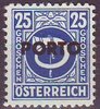 197 Posthorn Portomarke 25 Gr Republik Österreich