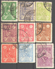 Satz 534 - 543 Reza Shah Pahlavi Persische Briefmarken Postes Persanes