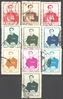 Satz 945 - 955 Shah Reza Pahlavi Persische Briefmarken Poste Iran