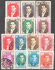 Satz 975 - 988 Shah Reza Pahlavi Persische Briefmarken Poste Iran