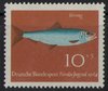 412 Fische 10 Pf Deutsche Bundespost Briefmarke