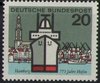 417 Hauptstaedte BRD 20 Pf Deutsche Bundespost Briefmarke