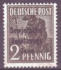 182 Deutsche Post Sowjetische Besatzungs Zone 2 Pfennig