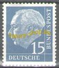 184xWR  Theodor Heuss Rollenmarke 15 Pf Deutsche Bundespost