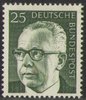689 Gustav Heinemann 25 Pf Deutsche Bundespost