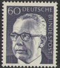 690 Gustav Heinemann 60 Pf Deutsche Bundespost