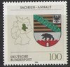 1714 Wappen der Länder 100 Pf  Deutsche Bundespost