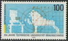 1783 Universität Braunschweig 100 Pf Briefmarke Deutsche Bundespost