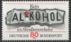 1145 Alkohol im Straßenverkehr 80 Pf Deutsche Bundespost