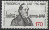 1429 Friedrich List 170 Pf Deutsche Bundespost