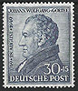 110 Johann Wolfgang von Goethe 30 Pf Amerikanische Alliierte Besatzung
