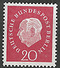 184 w Theodor Heuss 20 Pf Deutsche Bundespost Berlin