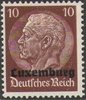 6 Hindenburg mit Aufdruck Luxemburg 10 Pf Deutsche Besatzungsausgabe
