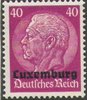 12 Hindenburg mit Aufdruck Luxemburg 40 Pf Deutsche Besatzungsausgabe