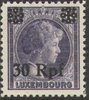 27 Freimarke aus Luxemburg mit Aufdruck 30 Rpf Deutsche Besatzungsausgabe