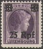 26 Freimarke aus Luxemburg mit Aufdruck 25 Rpf Deutsche Besatzungsausgabe