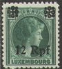 23 Freimarke aus Luxemburg mit Aufdruck 12 Rpf Deutsche Besatzungsausgabe