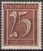 161 Freimarke Ziffer 25 Pf Deutsches Reich