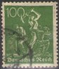 167 Freimarke Schmied 100 Pf Deutsches Reich