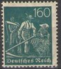170 Freimarke Schnitter 160 Pf Deutsches Reich