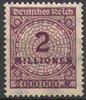 315A Wertangabe im Kreis 2 Millionen M Deutsches Reich