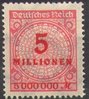 317A Wertangabe im Kreis 5 Millionen M Deutsches Reich