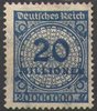319A Wertangabe im Kreis 20 Millionen M Deutsches Reich