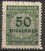 321B Wertangabe im Kreis 50 Millionen M Deutsches Reich