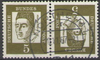 K2 Zusammendrucke Bedeutende Deutsche 5 + 5 Pf  Deutsche Bundespost