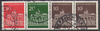 W26 g Zusammendrucke Brandenburger Tor 30+20+10+10 Pf Deutsche Bundespost
