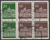 2x W26 b Zusammendrucke Brandenburger Tor 20+10+10 Pf Deutsche Bundespost