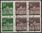 2x W26 b Zusammendrucke Brandenburger Tor 20+10+10 Pf Deutsche Bundespost