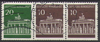 W26 b Zusammendrucke Brandenburger Tor 20+10+10 Pf Deutsche Bundespost